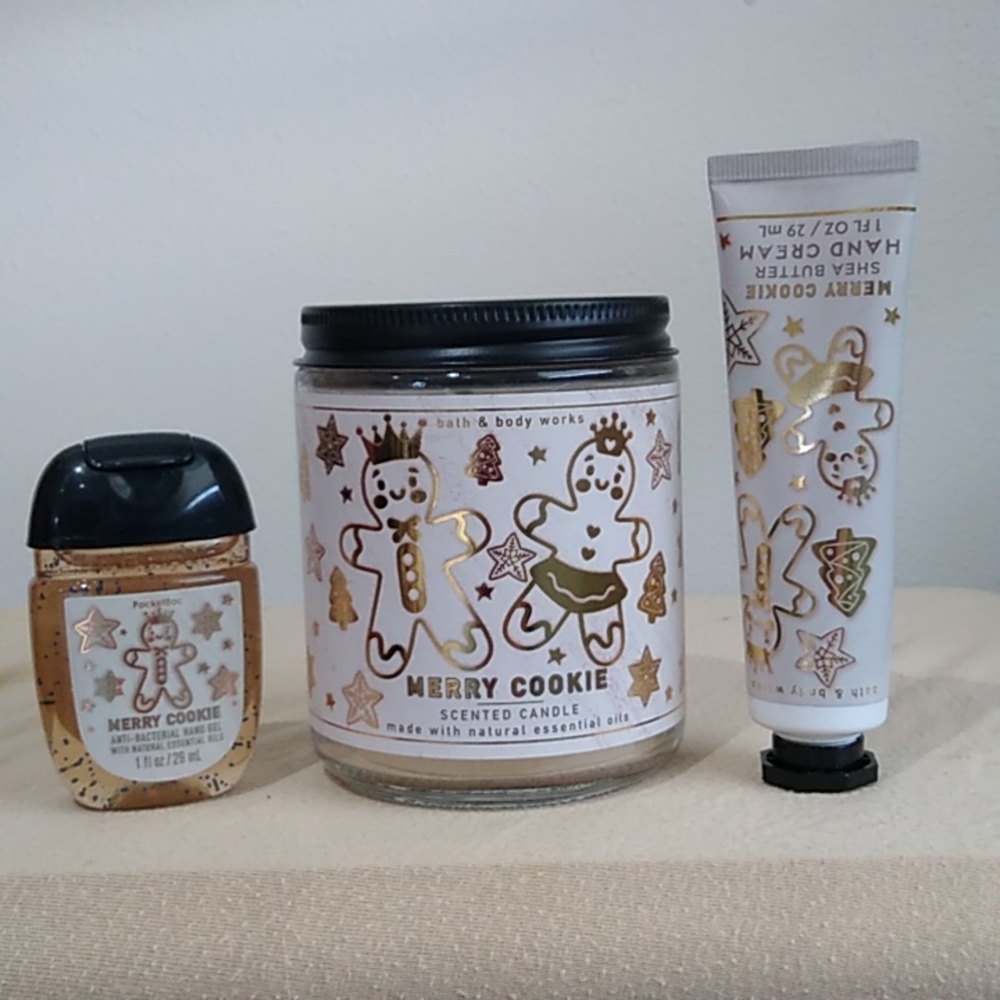 Bath & body works candle, lotion and soap